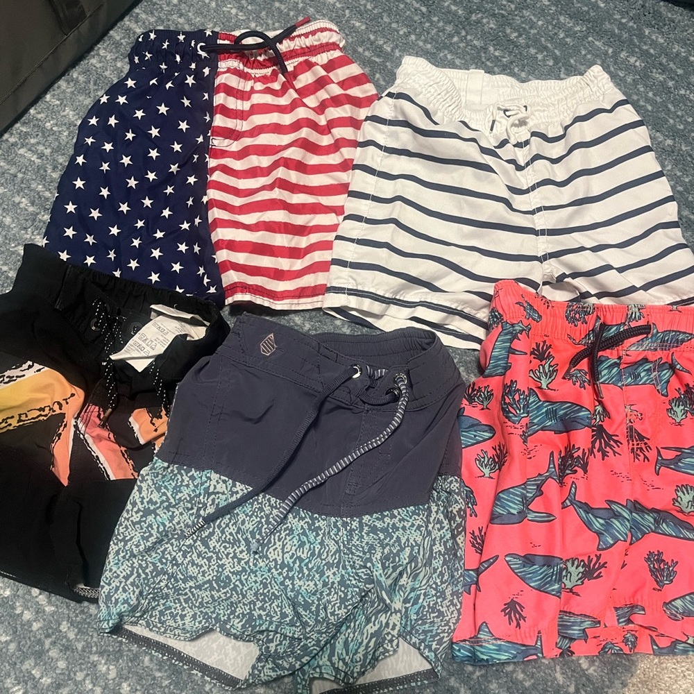 Toddler Swim Shorts lot Jaine and Jack boys